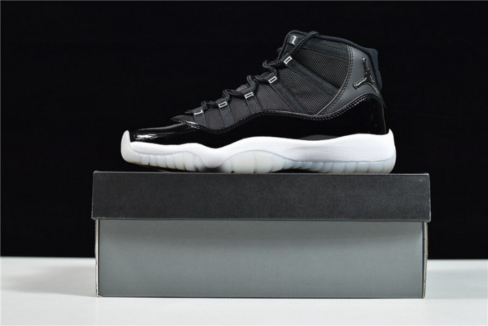 Air Jordan 11 25th Anniversary Black Silver Eyelets CT8012-011