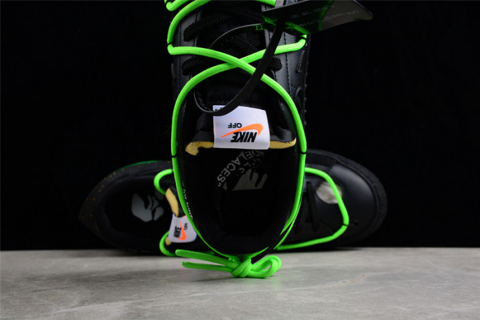 OF x Nike Blazer Low Black Green DH7863-100