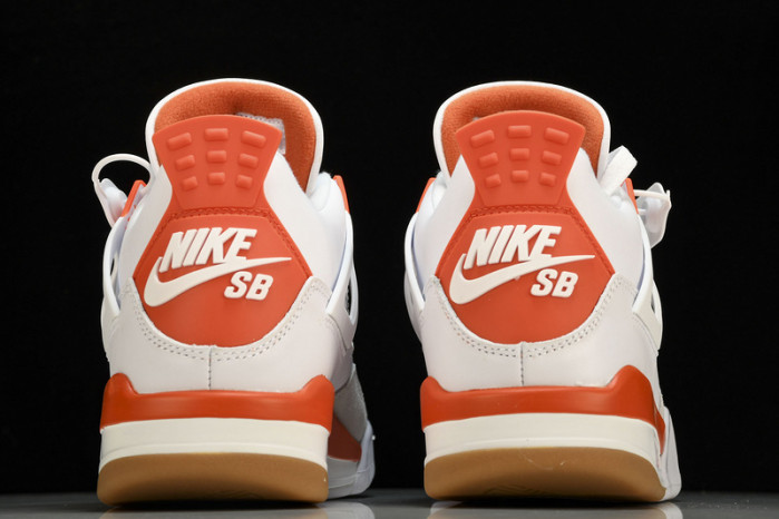 Nike SB x Air Jordan 4  White Orange DR5415-108