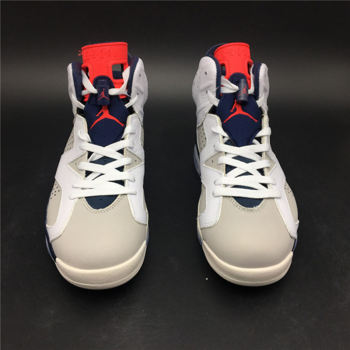 AIR JORDAN 6 RETRO TINKER WHITE/INFRARED 23-NEUTRAL GREY-SAIL 384664-104