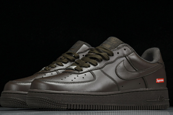 Svp*me x nike air force 1  “baroque brown" cu9225-200
