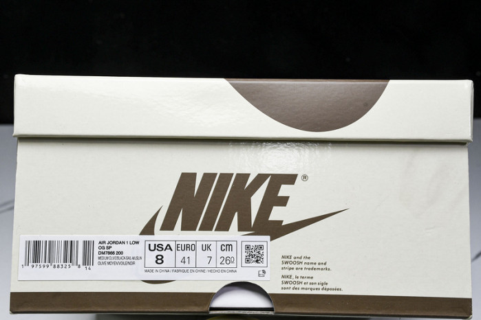 Travis Scott x Air Jordan 1 Low OG “Medium Olive” DM7866-200