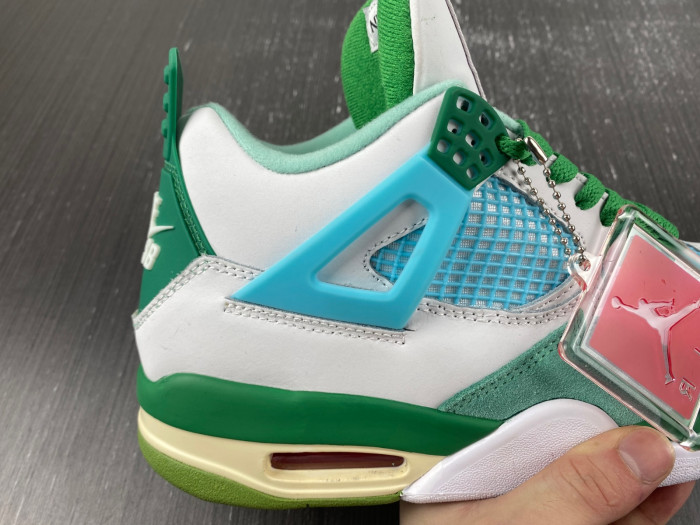 Air Jordan 4 PE White-green AJ4-KNCW