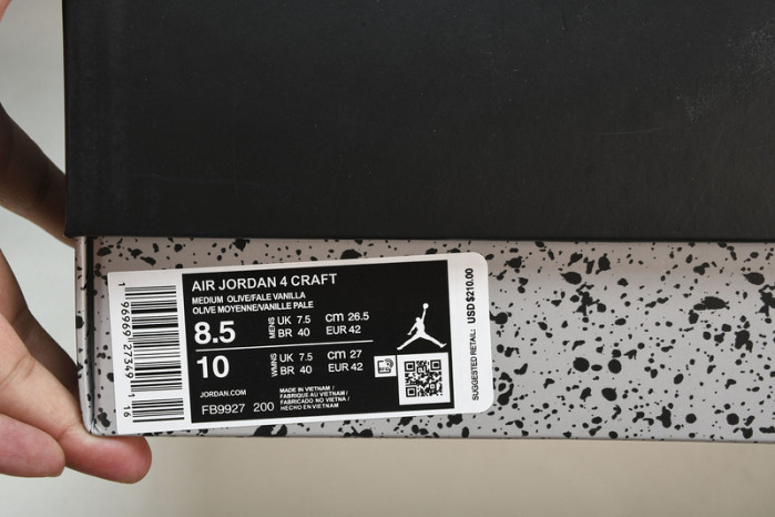 Air Jordan 4 Craft “Medium Olive”  FB9927-200