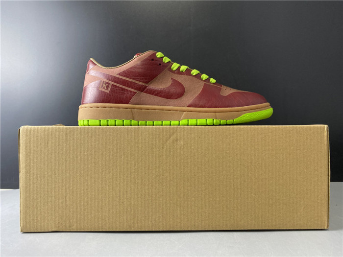 Nike Dunk Low 1-Piece Varsity Red Chartreuse 311611-661
