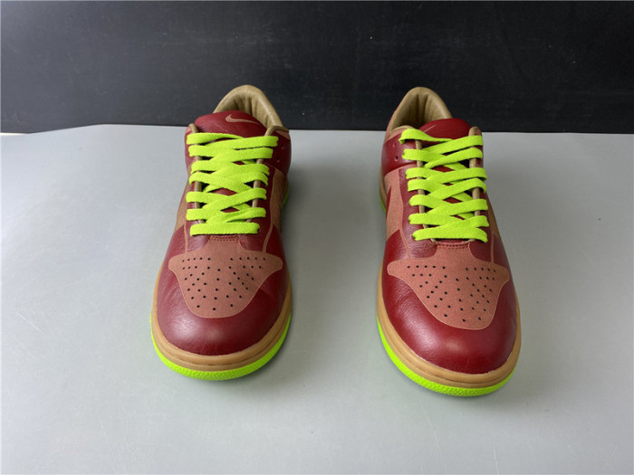 Nike Dunk Low 1-Piece Varsity Red Chartreuse 311611-661