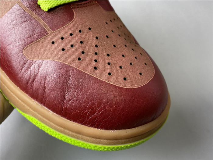 Nike Dunk Low 1-Piece Varsity Red Chartreuse 311611-661